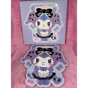 New! Kuromi from Hello Kitty Highlighter and Blush Palette BNIB NWT NIB